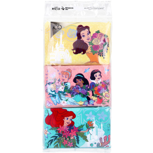ハヤシ商事 disney 水に流せるミニポケットティシュ ディズニープリンセス 8組16枚 6個入り X20パック