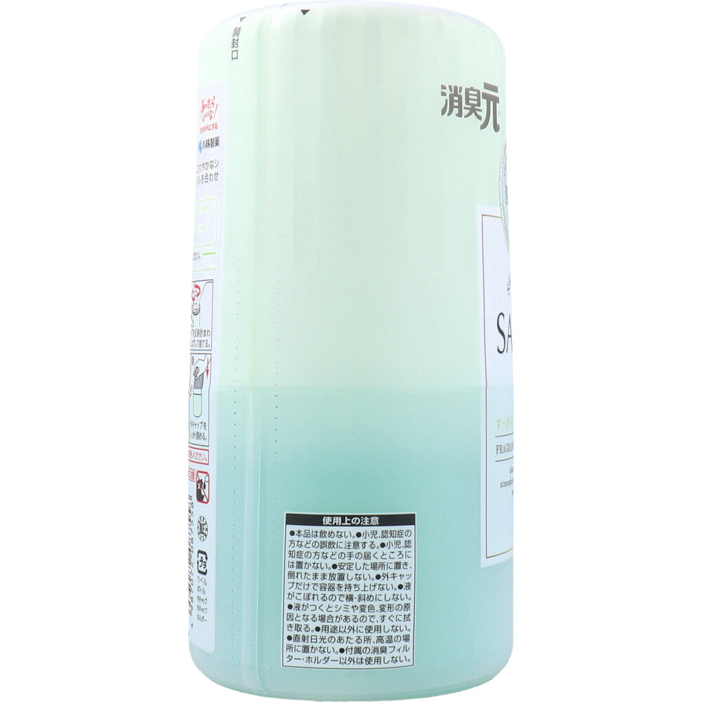 小林製薬 消臭元 SAVON サボン 室内/トイレ用 洗いたての香り 洗いあがりすっきりシトラスシャワーソープ 400mL X6個
