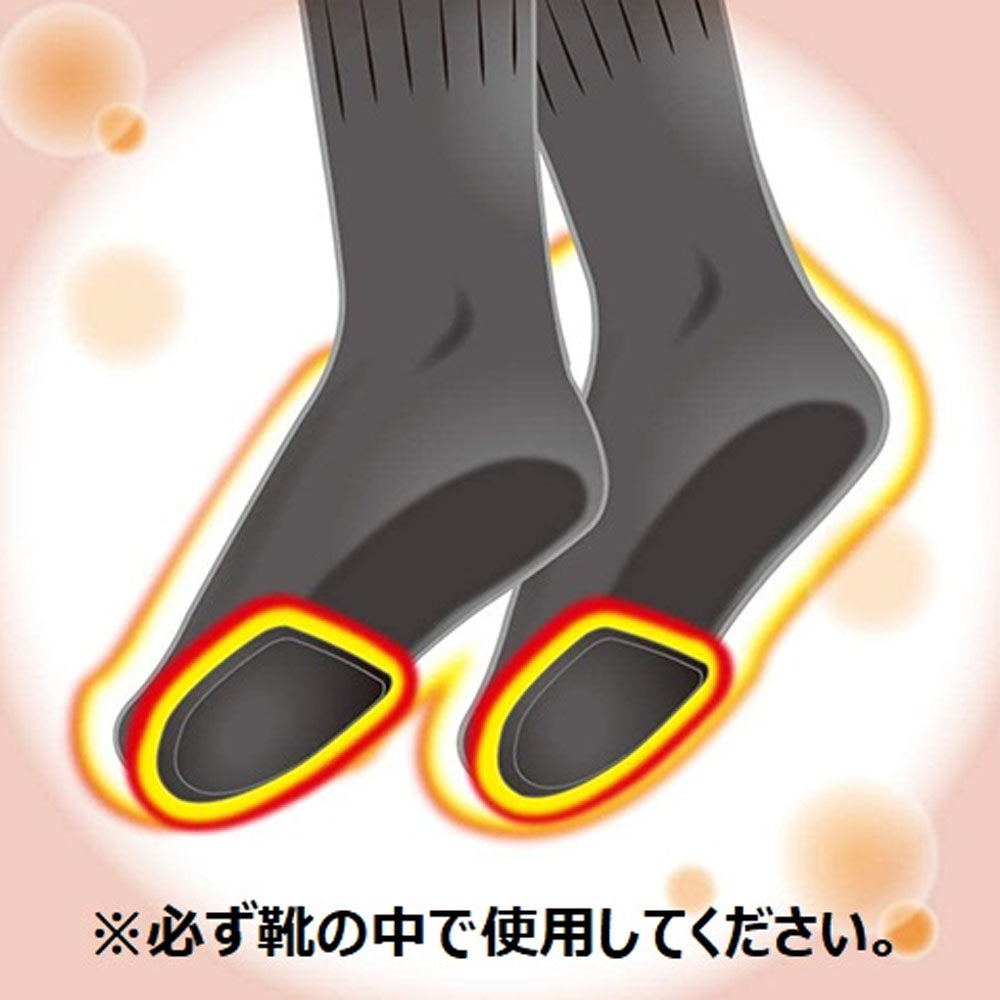 エステー 貼るオンパックス くつ下用 くつ下に貼るタイプ 黒 9時間用 5足入り X8パック