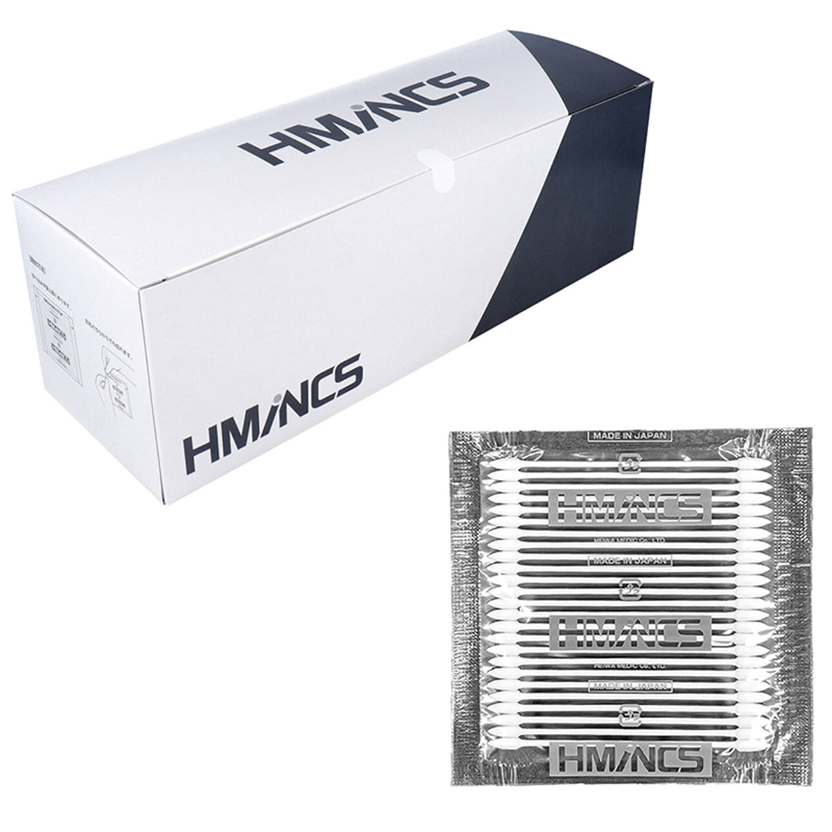 平和メディク 日本製工業用綿棒 HMINCS ミンクス スリムトンガリ型タイプ SW802 25本X100シート入り