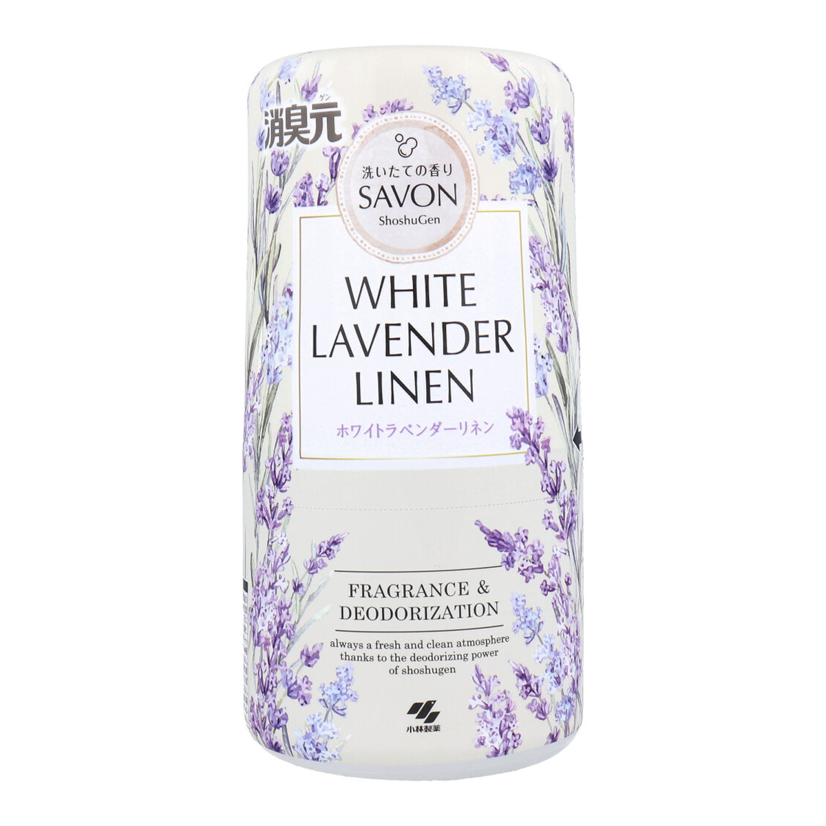 小林製薬 消臭元 SAVON サボン 室内・トイレ用 ホワイトラベンダーリネン 400mL X4個
