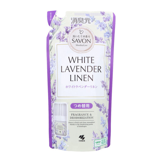 小林製薬 消臭元 SAVON サボン 室内・トイレ用 ホワイトラベンダーリネン 詰替用 400mL X6パック