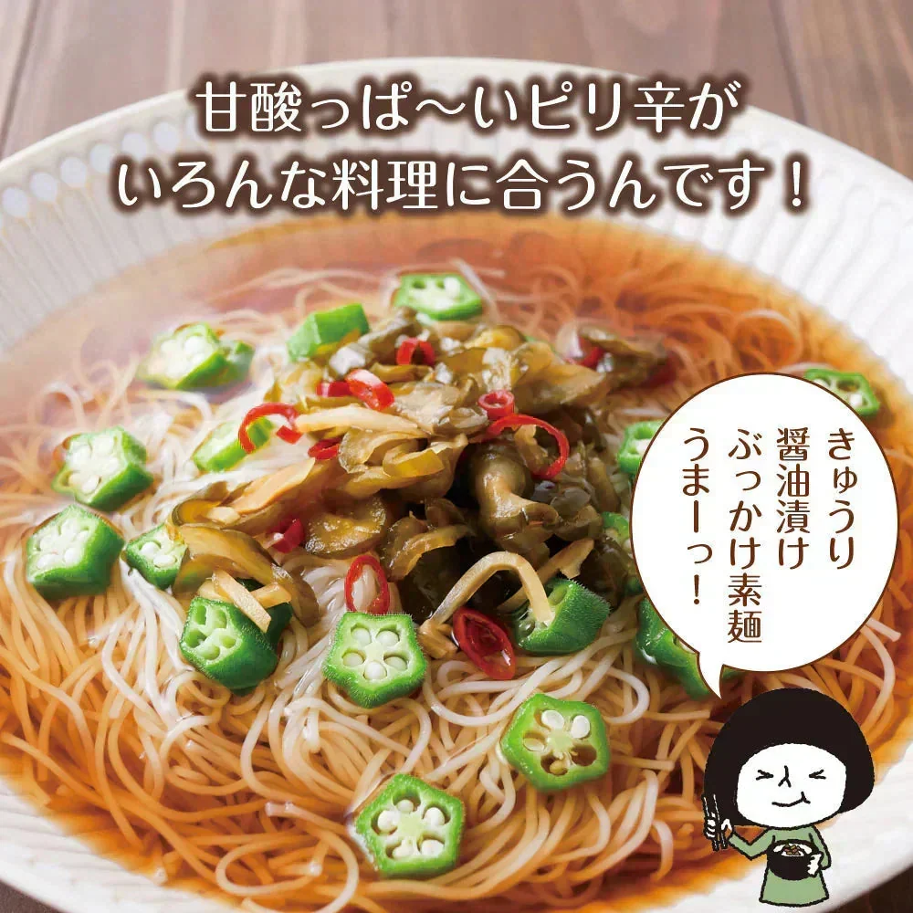 【7個セット】日本橋いなば園 国産きゅうり醤油漬け 100g メール便送料無料