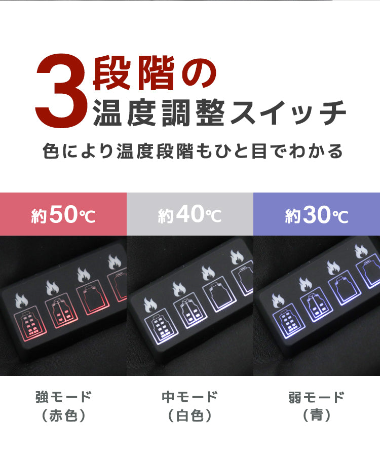 【Lサイズ】【ブラック】電熱ベスト 発熱ベスト ヒーターベスト ヒーター付きベスト 電熱ジャケット 電熱ウェア 電気ベスト 3段温度調整 防寒ベスト 加熱ベスト インナー レディース メンズ 男女兼用 防寒 通勤通学 アウトドア バイク