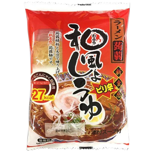 こんにゃく麺 こんにゃくラーメン 和風しょうゆピリ辛 12食