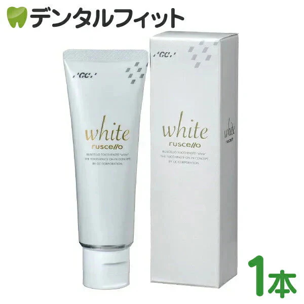 歯みがき粉 ホワイトニング GC ルシェロ 歯磨きペースト ホワイト 1本 (100g)【メール便送料無料】