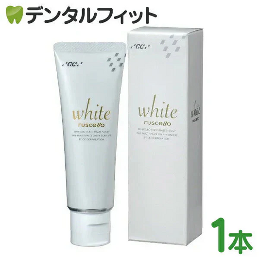 歯みがき粉 ホワイトニング GC ルシェロ 歯磨きペースト ホワイト 1本 (100g)【メール便送料無料】