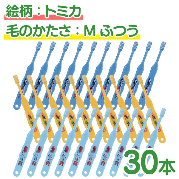 歯ブラシ ［トミカ3色アソート･Mふつう･30本入］【Ciメディカル 歯ブラシ】 子供 Ci502 【ゲリラセール】