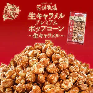 【北海道限定】花畑牧場 ポップコーン 【生キャラメル味】【夕張メロン味】【各1袋(合計2袋)】新千歳空港 お土産