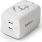 【ディズニー 限定モデル 創立100周年 】 Belkin 充電器 USB-C 2ポート PD PPS規格対応 GaN採用 小型 AC 急速充電 65W(45W+20W) WCH013dqWH-DY
