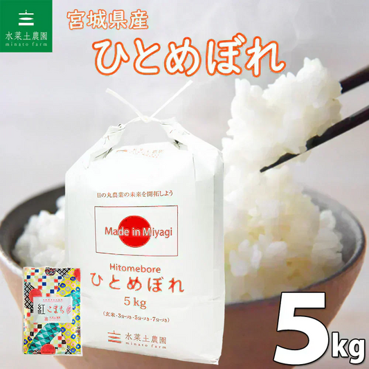宮城県産 ひとめぼれ 精米5kg 令和7年産 【古代米プレゼント付き】