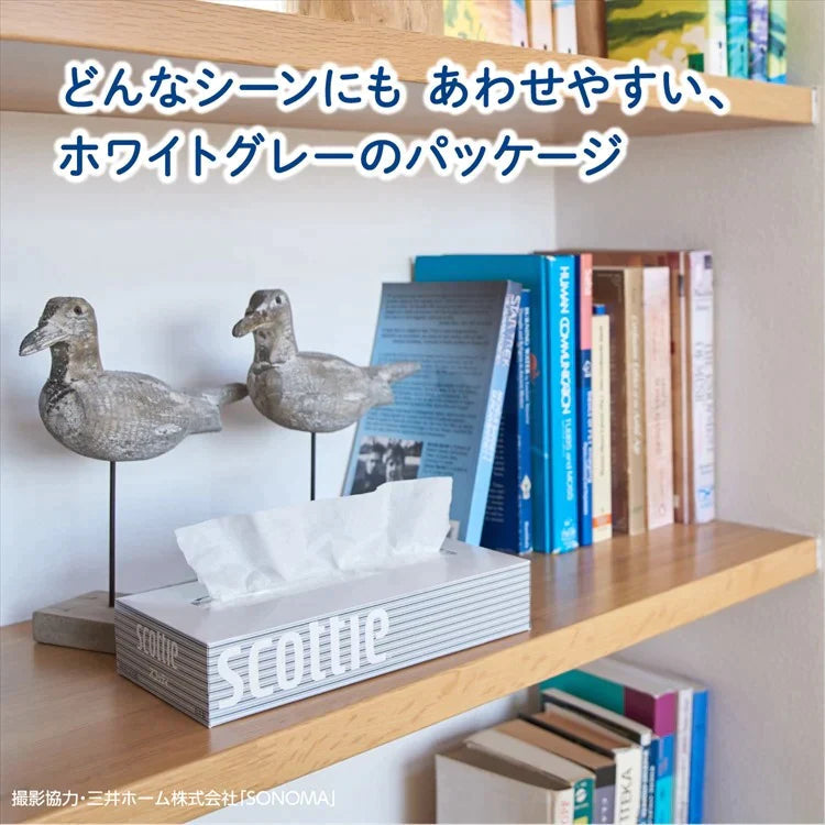 【カートアップNG】【100人シェア買いでお得】【12個セット】ボックスティッシュ スコッティ 400枚 （200組）【超得ハイパーSALE】