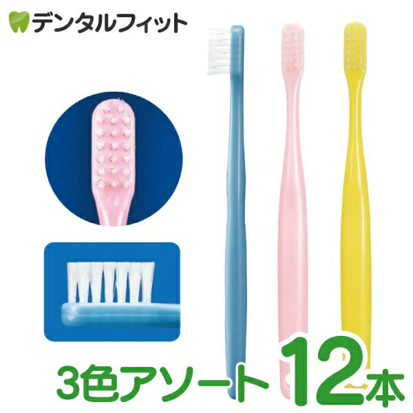 Ci Jr.（ジュニア）歯ブラシ 12本 3色アソート スリムヘッド 小学校高学年から中学生【メール便送料無料】