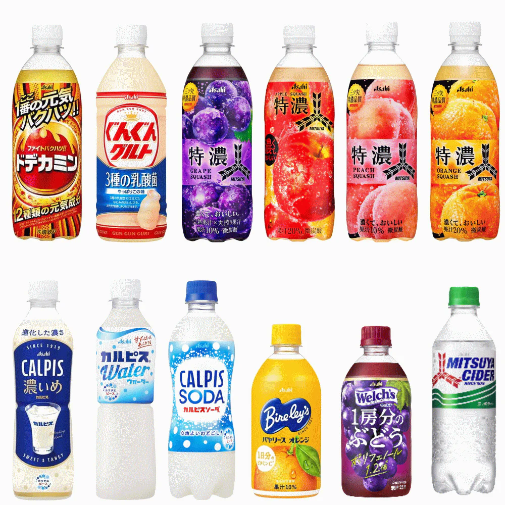 【新24本セット】アサヒ飲料 ジュース 詰め合わせ 24本 セット アソート 飲み比べ ペットボトル カルピス 三ツ矢サイダー ドデカミン バヤリース 炭酸 乳酸菌 備蓄 非常食 ローリングストック ギフト 関東圏送料無料