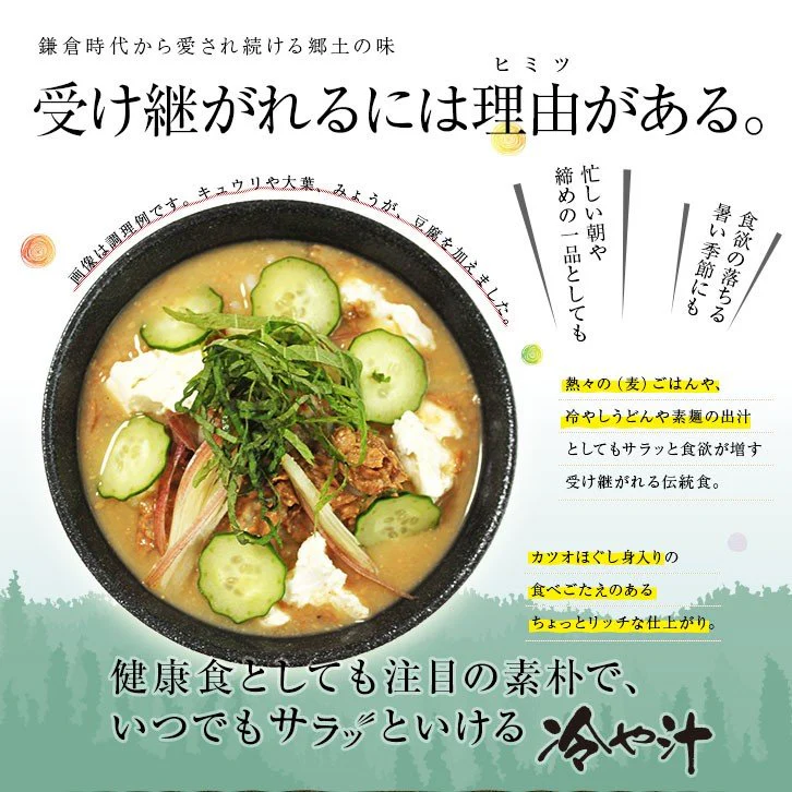 宮崎名物 冷汁(冷や汁/ひや汁/ひやじる/冷やし汁) お茶碗2杯分×3袋 お試し