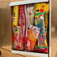 【賞味期限間近】駄菓子福袋！塗り絵も楽しめるデザインケース入り駄菓子55個セット
