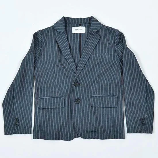 入学式 男の子 スーツ フォーマル 子供服 120cm 入学式  スーツ ピンストライプスーツ(上下組)(GY) ジェネレーター(900302) 子供服 男 入学式 子供服 男 男の子 フォーマル