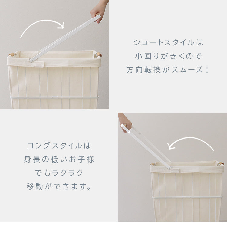 【ブラック】ランドリーバスケット キャスター付き 61L 大容量 ランドリーワゴン 洗濯カゴ 脱衣かご 洗濯かご ワイヤーバスケット 洗濯物 ランドリー 洗濯物入れ かご 脱衣所 洗面所 角型 収納 ランドリー収納 ボックス シンプル おしゃれ 新生活