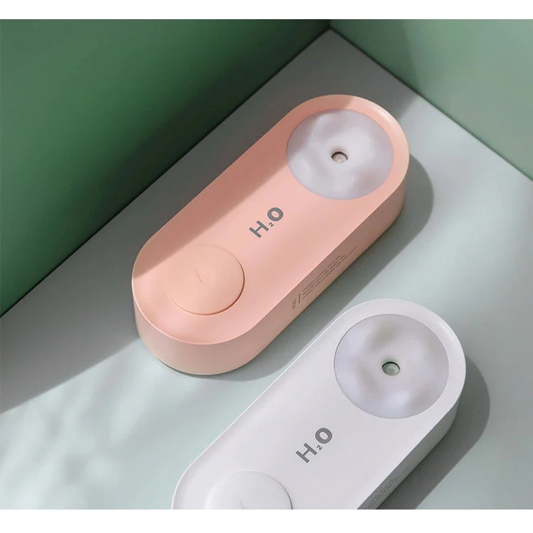 Pink 加湿器 卓上 ペットボトル オフィス 充電式 USB hum-002