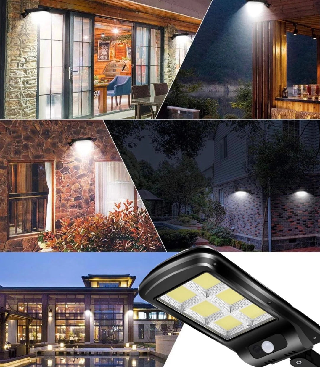 LED センサーライト ソーラーセンサー街路灯 リモコン付き　屋外 ソーラー人感センサー　防犯ライト 外灯 玄関灯 太陽光発電 スイッチ付き 簡単に取付 屋外/駐車場/玄関/廊下/軒先/庭/ガーデン(w007)