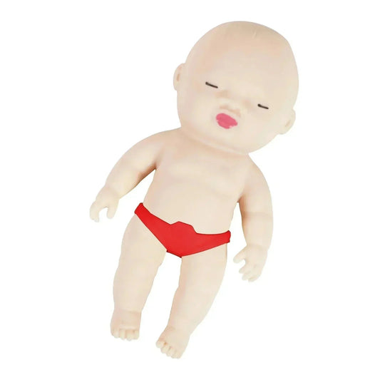 ベイビースクイーズ 「レッド」 スクイーズ人形 15cm キモカワベイビー 人形 アグリー 赤ちゃん おもちゃ スクイーズ玩具 ストレス解消 グッズ ベイビーズ pa142-re