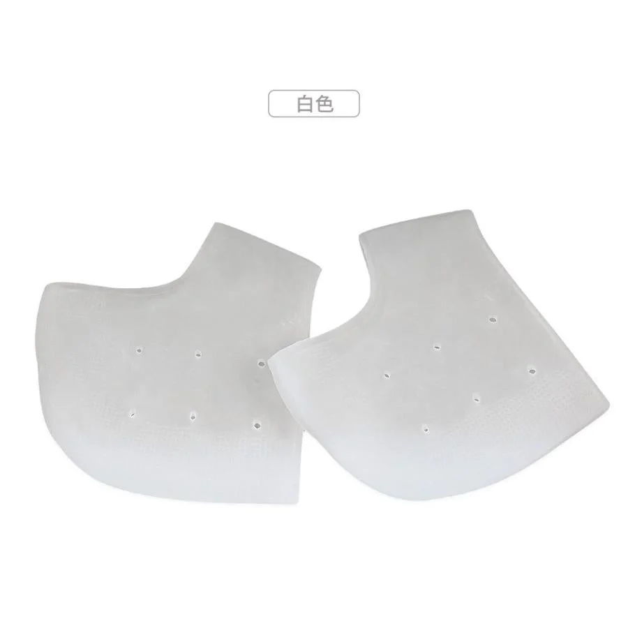即納商品　左右セット かかと サポーター かかと 角質ケア かかと保護 やわらかシリコン 厚手 踵の痛み 足底筋膜 ひび割れ がさつき 改善 フットケア xjj2027290（2色各1ペア）