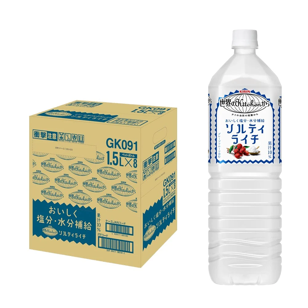 【送料無料】キリン 世界のKitchenから ソルティライチ 1500ml 1.5L×16本