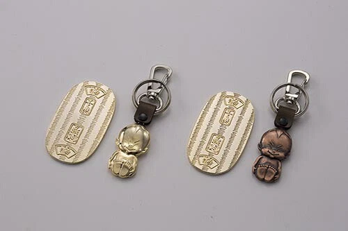 【ブロンズ】大阪 お土産 ビリケン ビリケンさん キーホルダー ゴールド/ブロンズ 小判付き 金運 開運 お守り 幸福の神様