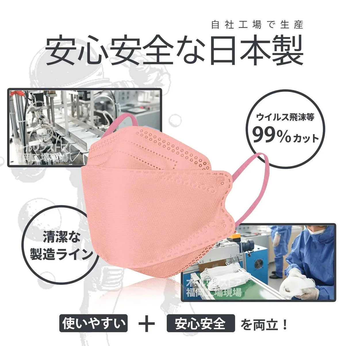 30枚入り・カラーランダム発送【日本福岡県生産】jn95 国内産 マスク 日本製 KF94 N95 ダイヤモンド 構造 不織布 使い捨て 個別包装 高性能 国産 立体 4層 3D 柳葉型 サージカル PM2.5 kf94 N95 男女兼用 飛沫防止 防塵 花粉症 通気 洗える 日本製 不織布4層フィルター立体 マスク 使い捨てマスク バイカラー 立体マスク インフルエンザ コロナ 衛生用品 可愛い ランキング おすすめ