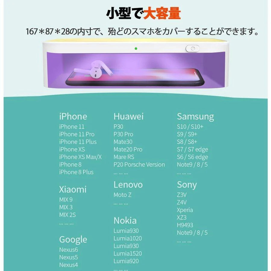 当日発送 スマホ UV ライト ウイルス 殺菌 消毒ボックス マスク 99.9% 紫外線 除去 除菌 ケース 消毒ボックス 携帯 メガネ uvbox家庭オフィス用
