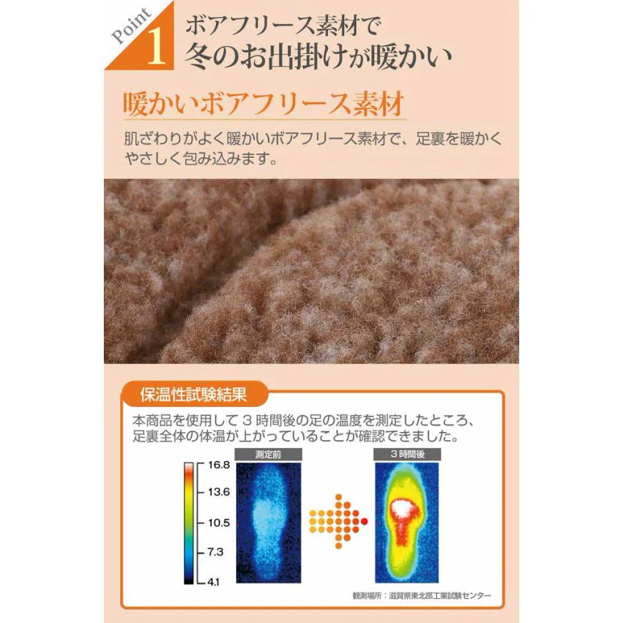 【自分でデザインインソール　ウォーム・ブラック】ぽかぽか ふわふわ インソール 暖かい 中敷 靴 ボア 消臭 女性用 レディース 日本製 自分でデザインインソール ウォーム 送料無料 ネコポス あったか 防寒 フリーサイズ 22cm~25cm ハサミでカットOK ブーツ スニーカー パンプス シューケア サイズ調整 冷え ブラック ブラウン 黒 茶 薄型 温活  日本製 ハサミ カット サイズ調整可能 保温性効果 消臭効果