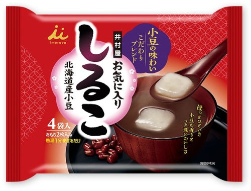 井村屋 お気に入りしるこ 136g(34g×4袋) 24袋 (12袋入×2 まとめ買い) デザート 汁粉 おもち 甘味処