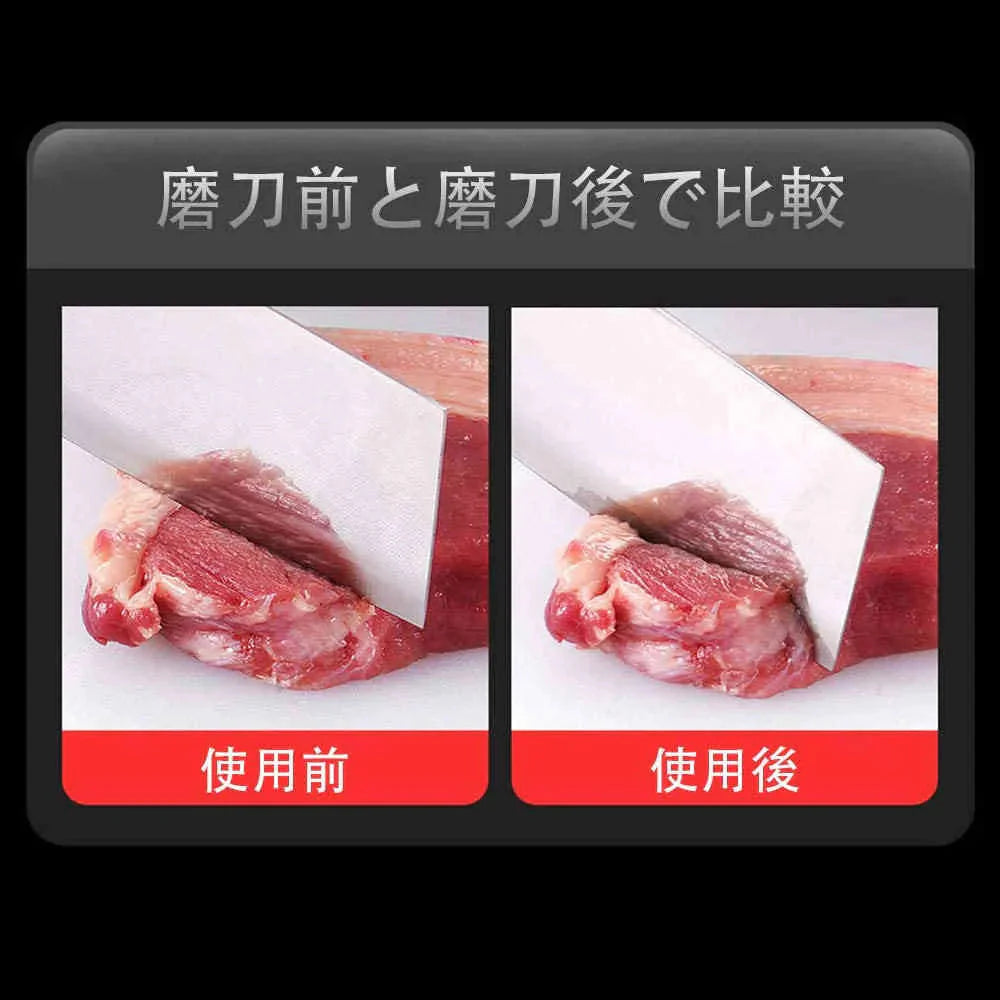 包丁研ぎ 4 in 1 包丁研ぎ器 ナイフ研ぎ はさみ研ぎ ダイヤモンド砥石 ダイヤモンドシャープナー キッチンシャープナー ダイヤモンド砥石 ナイフシャープナー 吊り穴付き 4段階（粗研ぎ/細研ぎ/仕上げ研磨/はさみ研ぎ） 切れ味向上 簡単に研磨 (w534)