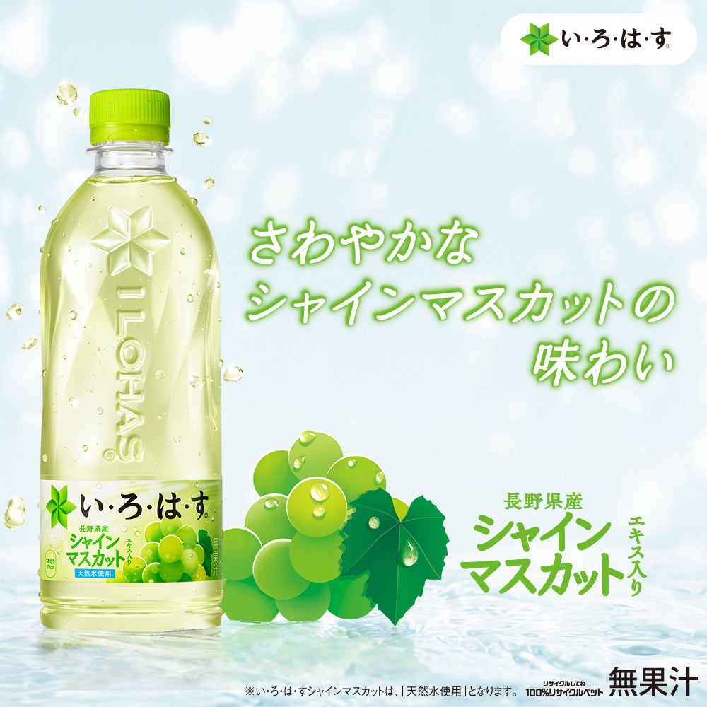【送料無料】コカ・コーラ い・ろ・は・す シャインマスカット 540ml×24本/1ケース