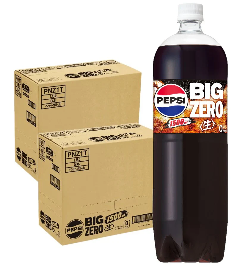 サントリー ペプシ コーラ 生 BIG ZERO ゼロ 1500ml 1.5L×2ケース/16本