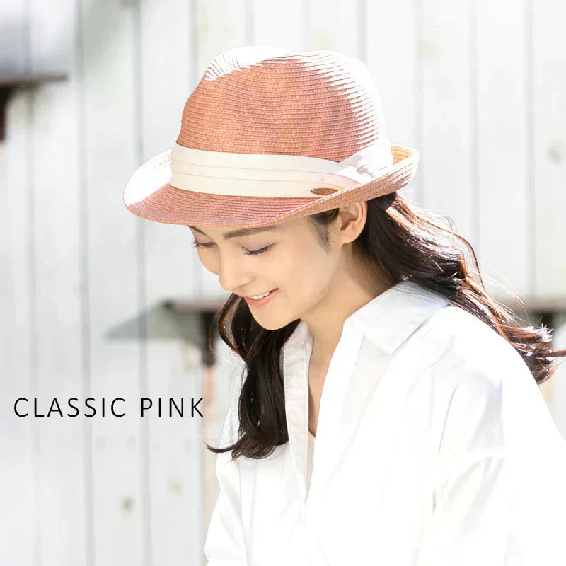 【XL58.5-61cm-クラシックピンク】【商品名：ミックスペーパーソフトHAT】