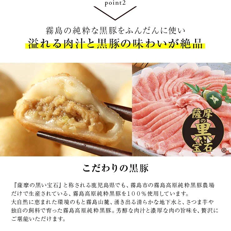もっちりじゅわ〜の新食感 おもちのぎょうざ　黒豚もち餃子 20g×12個