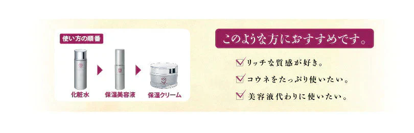 馬油プラセンタ化粧品 コウネ モイスチャーゲル〈初回限定〉トライアルサンプルセットをプレゼント★　保湿　潤い　乾燥　スキンケア　ギフト