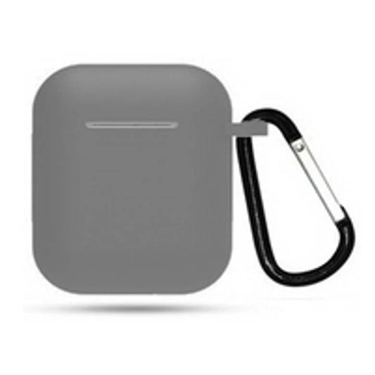 airpods1 グレー airpods2 対応 エアーポッズ エアポッツ 1/2 ケース カバー シリコン かわいい キズ防止 耐衝撃 全面保護 紛失防止 8色あり