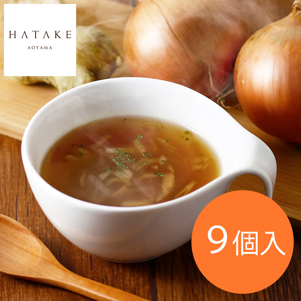 「HATAKE AOYAMA」玉ねぎと生姜のスープ  9個入 LD02P1674A【お届け不可地域：沖縄・離島】
