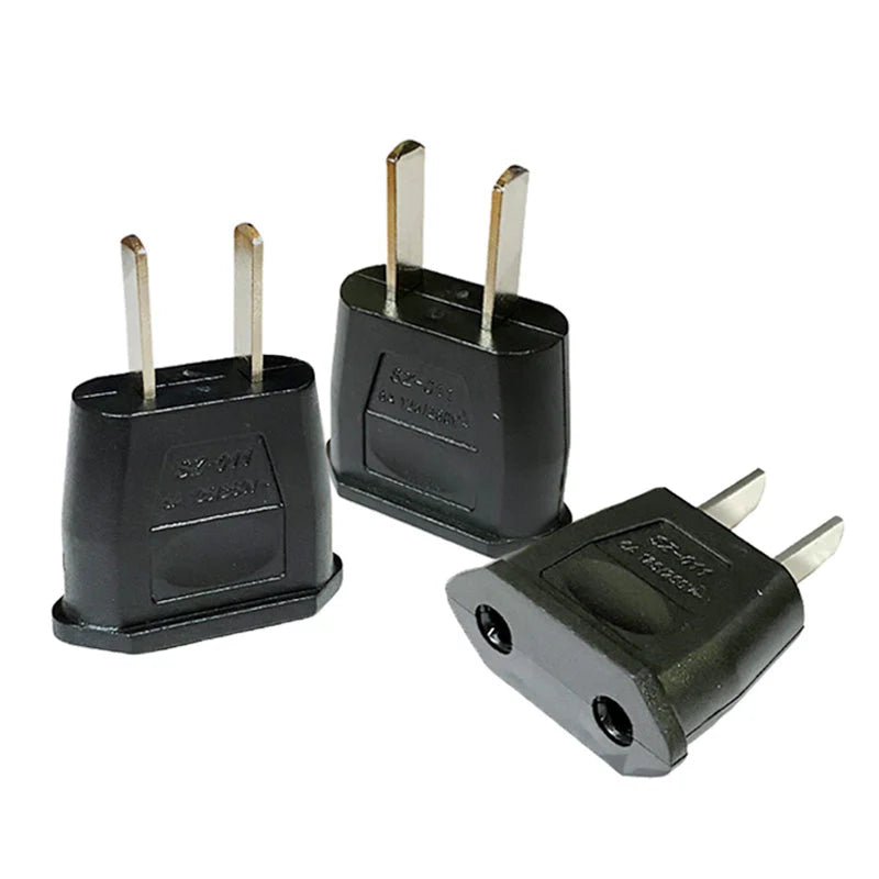 変換プラグ 3個セット 6A 100-250V 日本国内用 Cタイプ→Aタイプ 純銅 電源 変換アダプター コンセント 海外 旅行 家電 電化製品 軽量 便利グッズ おすすめ