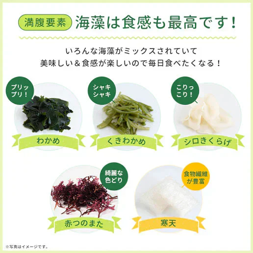 寒天海藻サラダ メガ盛260g（チョレギサラダの塩だれドレッシングつき） 送料無料
