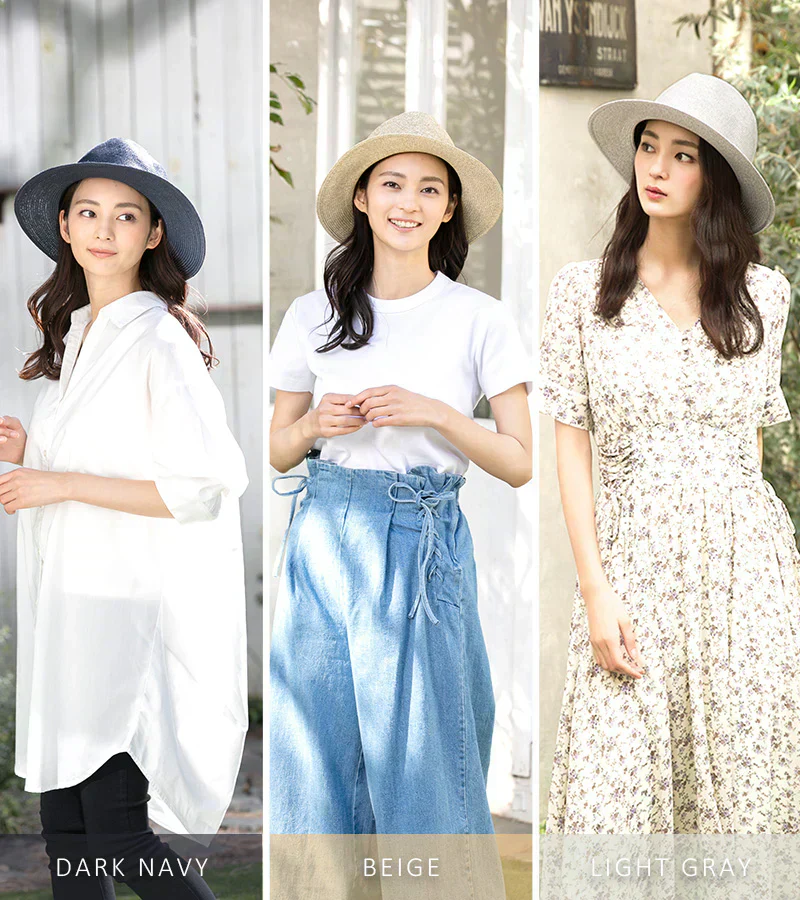 【フリー56-60cm-ダークネイビー】【商品名：12DA中折れHAT】