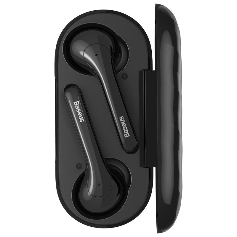ブルートゥース イヤホン ワイヤレスイヤホン Bluetooth 5.0 自動ペアリング 両耳 IPX7防水 w054B(ブラック)