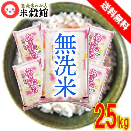 【令和7年産】無洗米 あきたこまち 秋田小町 千葉県産 研がなくていいお米 25kg 送料無料