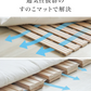 【セミダブル】すのこマット ロール式 すのこベッド 折りたたみ シングル セミダブル ダブル ロールタイプ シングルベッド セミダブルベッド ダブルベッド ベッド 布団干し 巻く ロール 寝具 来客用 すのこ 布団 折り畳み 除湿シート 除湿マット