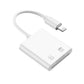 iPhone用TF/SDカードリーダー2in1 MicroSD/SDカードリーダー iPad Lightningライトニング専用 データ転送 バックアップ Office PDF スマートフォン 保存移動