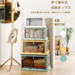 XINYF 収納ボックス (ホワイト-1個, 47.5×35.5×24cm-40.5L)折りたたみ 蓋付き 積み重ね 全方向から取り出せる 収納ケース プラスチック キャスター付き