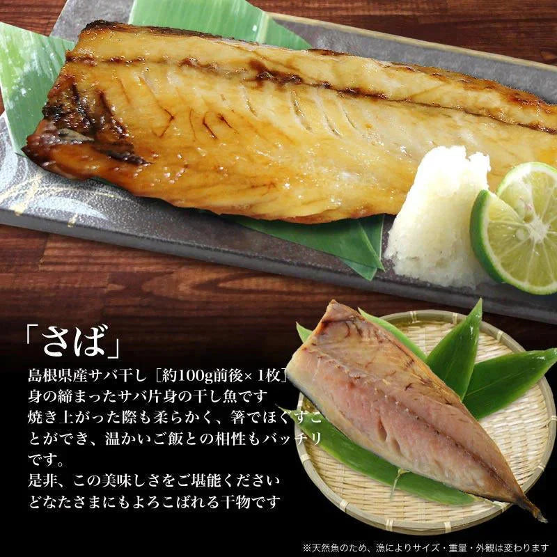 国産 干物セット 干物 6品 ゆめかさご入り 島根県産 送料無料