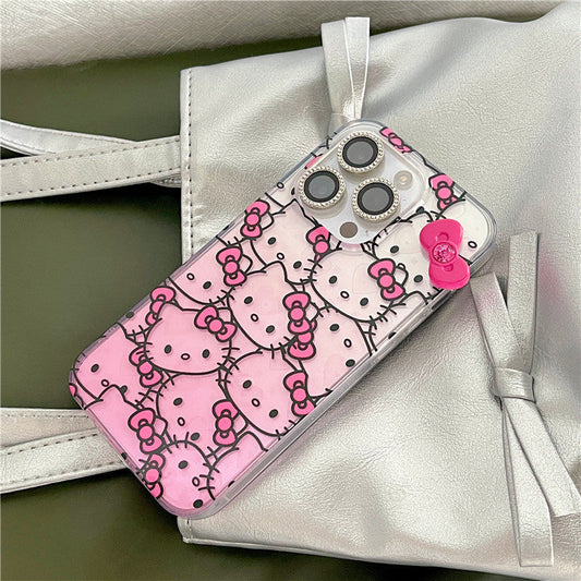 携帯電話ケース iPhone16/iPhone16Pro/iPhone16Pro max ケース hello kitty ソフトiPhone用   xjj2024182(iPhone16Pro用)